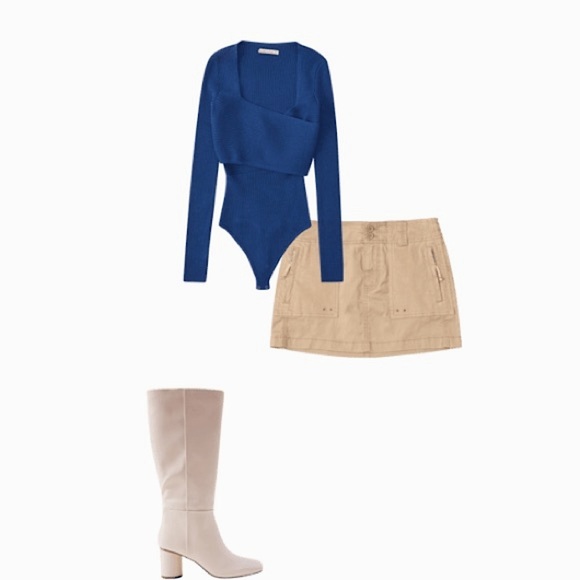 LuxeLoft Wrap Bodysuit Abercrombie medium new - Picture 1 of 4